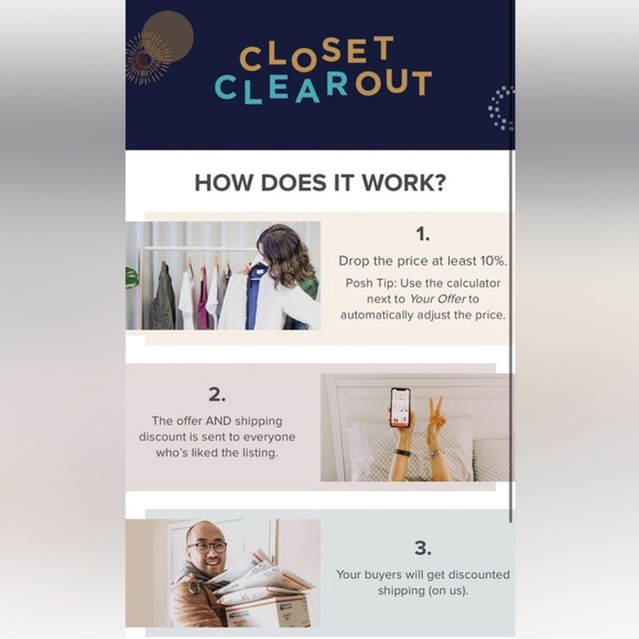 Get discounted shipping on Fridays and Sundays on Posh! - Picture 2 of 3